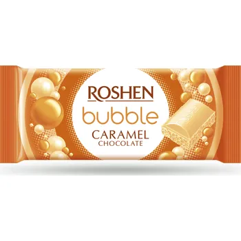 Čokoláda Roshen Bubble Bílá Čokoláda s Karamelem 80 g