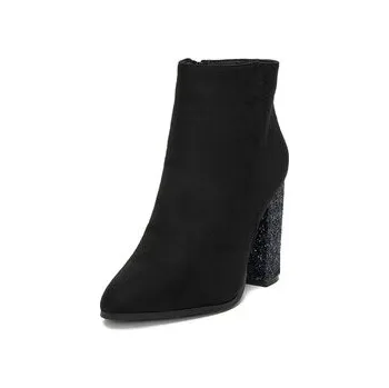 Dámské kozačky Polokozačky DeeZee BM-9075-1 Černá 37