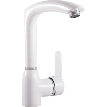 Vodovodní baterie Zambezi Vodovodní baterie dřezová, bílá/chrom ZA007.0/7B