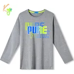 Chlapecké tričko - KUGO HC0761, šedá Barva: Šedá, Velikost: 176