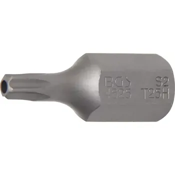 Příslušenství k nářadí Bit TORX, T25, 10 mm, délka 30 mm, s otvorem - B4625