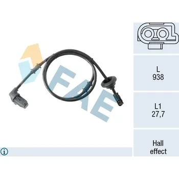 Přislušenství brzdového systému Snímač, počet otáček kol FAE 78567