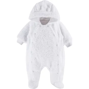 Kojenecký overall EEVI Kojenecký overal s kapucí MELLOW bílý - 62