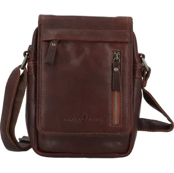Kabelka Trendy pánská kožená crossbody taška GW Oktavián, hnědá