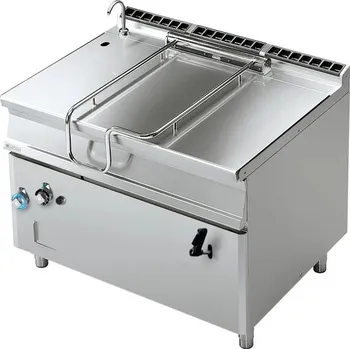 Sporák Pánev sklopná manuální plynová 120 l nerezové dno | RM - BR120-9