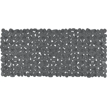 Protiskluzová podložka Spirella protiskluzová podložka do vany RIVERSTONE, tmavě šedá, PVC, 75 x 36 cm