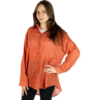 Dámská halenka Dámská košile Savitree Brick Red, jednobarevná, Sittar UNI