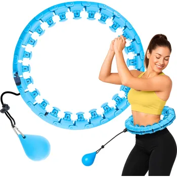 4FIZJO Masážní hula hoop se závažím 4FIZJO MODRÁ