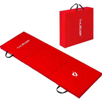 Matrace THUNDER Skládací podložka na cvičení, 180x60x4 cm NO SIZE ČERVENÁ