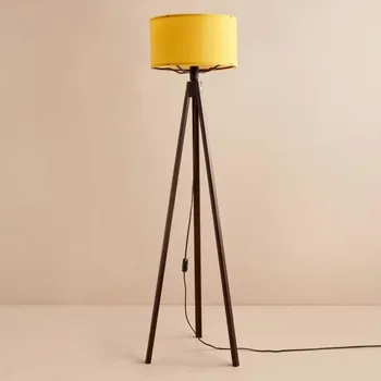 Lampička Stojací lampa AYD 1xE27/40W/230V hnědá/oranžová