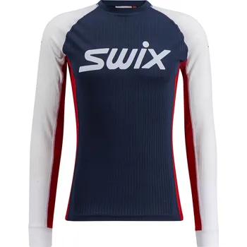 Swix RaceX Classic Long Sleeve M - Dark Navy/Bright White S