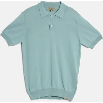 Pánský svetr SVETR WOOLRICH KNITTED POLO CHINOIS GREEN