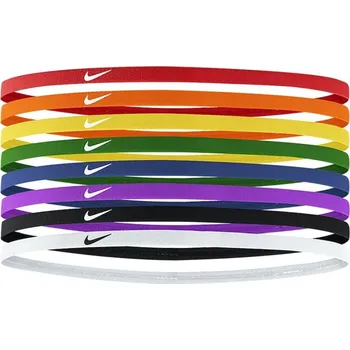 Čelenka Sada čelenek NIKE Skinny Headbands 8-pack Pimento-Orange-Sunlight mix