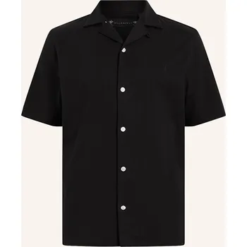 Pánská košile Allsaints Pánská Košile Resort Hudson Relaxed Fit, černá, 44