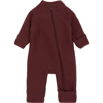 Mikk-Line kojenecký vlněný merino overal 50005 - Rum Raisin Velikost: 74 MERINO VLNA