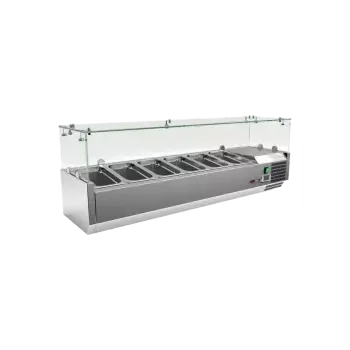 REDFOX Vitrína chladicí pultová 6 x GN 1/4 | REDFOX - MCH 4140
