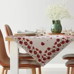 GOBELÍNOVÝ UBRUS PAPAVER 100X100 CM KVĚTY