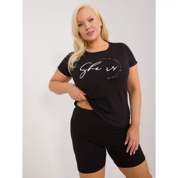 Dámské tričko Relevance Dámské tričko s krátkým rukávem Temisby černá One size