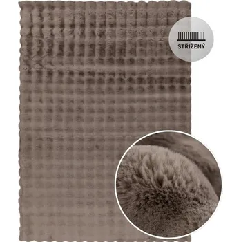 Koberec Kusový koberec LALEE HIDES HARMONY 800 Taupe Rozměr: 80x150 cm