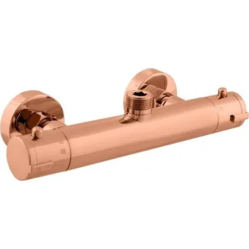 Vodovodní baterie sprchová termostatická, zlatá růžová kartáčovaná, horní vývod TRM81.5ZRK