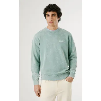 Pánská mikina Pepe Jeans Pánská mikina TERREL CREW Barva: zelená, Velikost: S