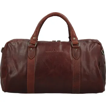 Kabelka Trendy kožená cestovní taška GW Absolon, hnědá