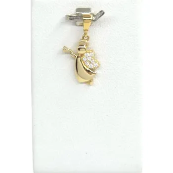Přívěsek Přívěšek Andílek se zirkony, 0,83 g, Au 585