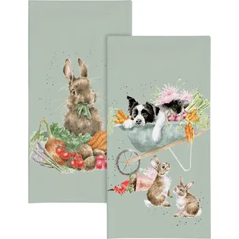 Wrendale Designs Papírové kapesníky Wrendale Designs "Sleeping on the Job", 10 ks - Pes a králíci