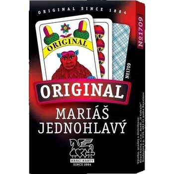 Pexeso Karty Mariáš jednohlavé káro - papírová krabička