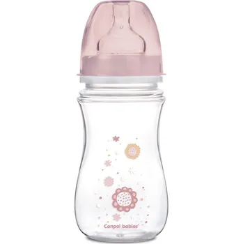 Canpol babies Láhev se širokým hrdlem 240 ml Barva: Růžová