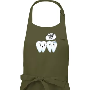 Kuchyňská zástěra Nepůjde někdo ven - Pánská zástěra na vaření - Univerzální velikost ( Khaki )