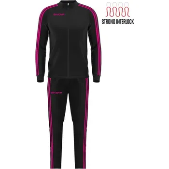 Moto kalhoty Dámská souprava GIVOVA Revolution Black-Fuchsia L