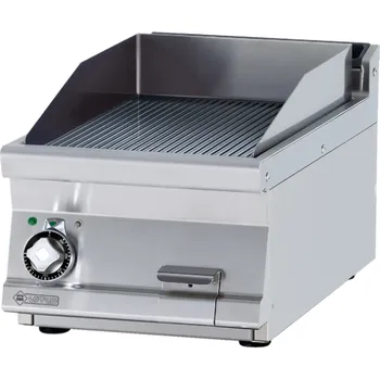 Kuchyňský gril Elektrická grilovací deska rýhovaná chromovaná FTRT-74ETS RM GASTRO