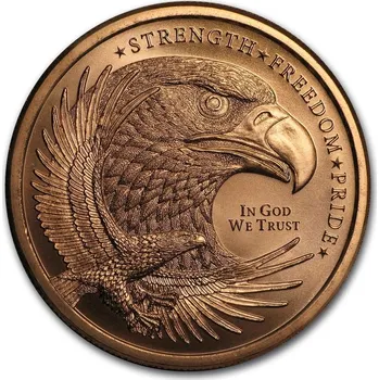 Měděná medaile 1 oz Orel (Síla, Svoboda a Pýcha) Měděná medaile 1 oz Orel (Síla, Svoboda a Pýcha)