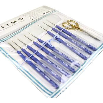 Jehlice Tulip Etimo premium - sada háčků vel. 0.5 - 1.75 mm se zlatými nůžkami