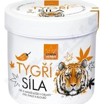 Masážní přípravek Canna Herbis Tygří síla klouby/šlachy/svaly 275ml