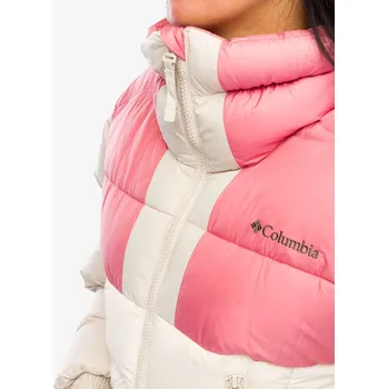 Zateplená bunda dámská Columbia Pike Lake II Cropped Jacket - chalk/pink agave/dark stone