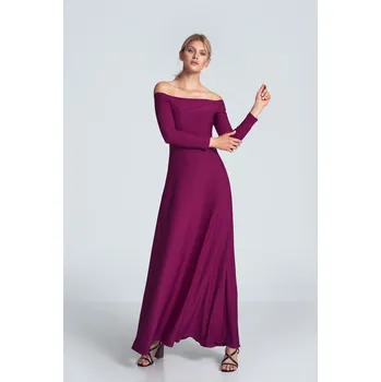 Dámské oblečení Figl Dámské společenské šaty Gahennin vínová S