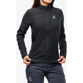 Dámská mikina Fleece mikina dámská Haglofs Buteo Mid Jacket - true black