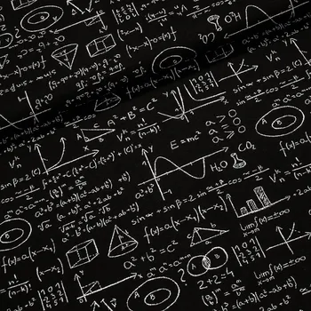 Směsové plátno TABULE, černá, š.140cm (látka v metráži)