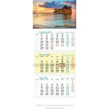 Kalendář Kalendarz 2026 ścienny trójdzielny Wyspa