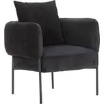 Marckeric Černé čalouněné křeslo Aruni