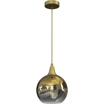 Závěsné svítidlo Monte, 1x zlaté skleněné stínítko, (fi 20cm), g