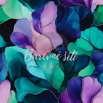 Sportovní úplet Silver light Zelenofialové okvětní listy (E) (Sportovní úplet Silver)