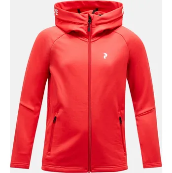 Dívčí mikina MIKINA PEAK PERFORMANCE JR RIDER ZIP HOOD BRILLIANT RED/BLACK/