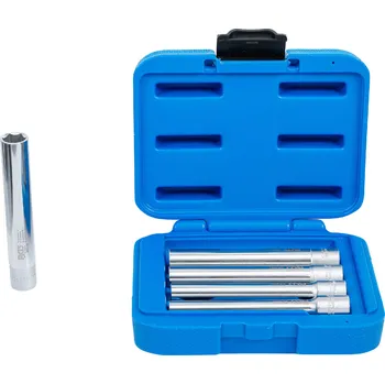Dílna BGS 9863, Sada nástrčných šestihranných hlavic, extra prodloužené | 10 mm (3/8") | 8 - 14 mm | 5dílná