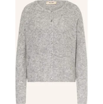 Dámský svetr Mos Mosh Dámský Pletený Kardigan Mmaimine, světle šedá, 34