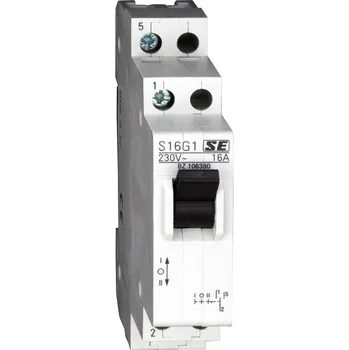 Jistič Přepínač s páčkou 1-0-2, 16A/230V, 1 přepínací, BZ106380