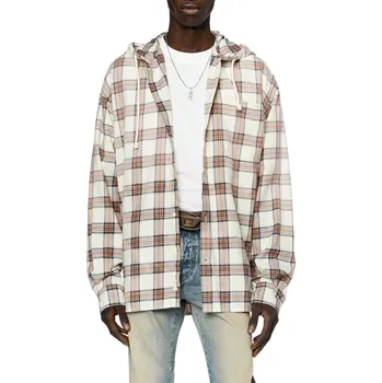 KOŠILE DIESEL S-DEWNY-HOOD SHIRT BROWN