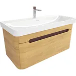 Swiss aqua technologies Koupelnová skříňka s umyvadlem SAT Fusion 97,5x43x45 cm dub medový mat SATFUSION100DMUBA